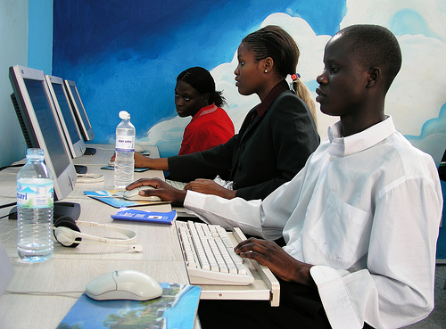 Internet cafe in Kampala