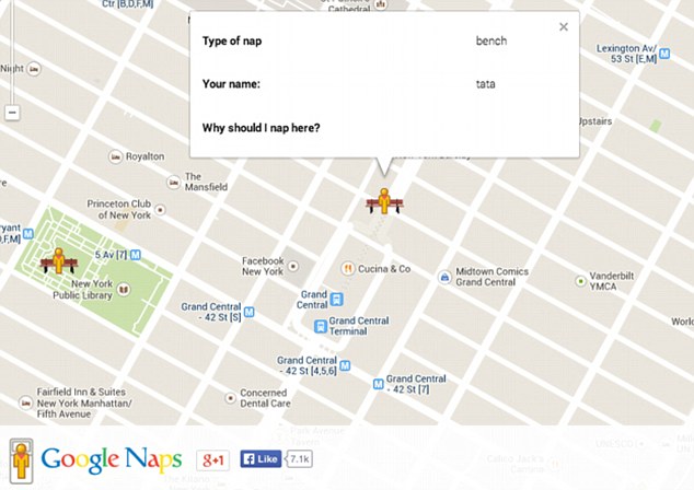It¿s an app that helps we find places to sleep, like benches
