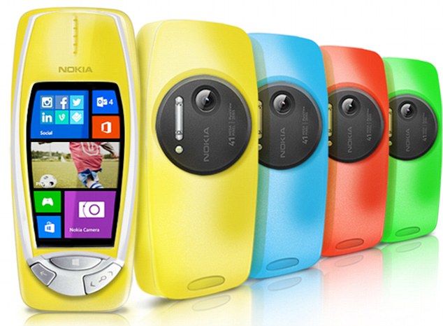 Classic: The Nokia 3310 has been given a Windows Phone makeover this Apr Fools' Day