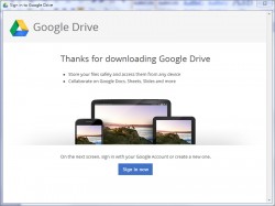 Google Drive Screen